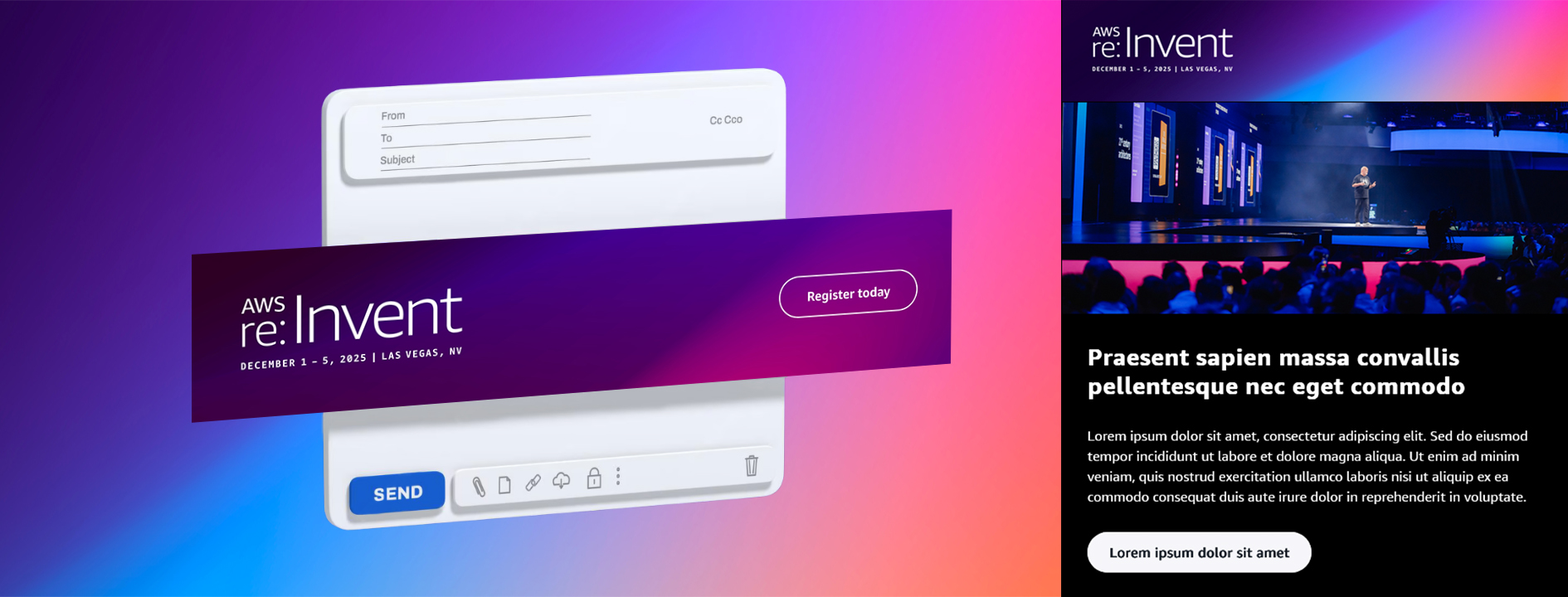 AWS re:Invent Email Banner